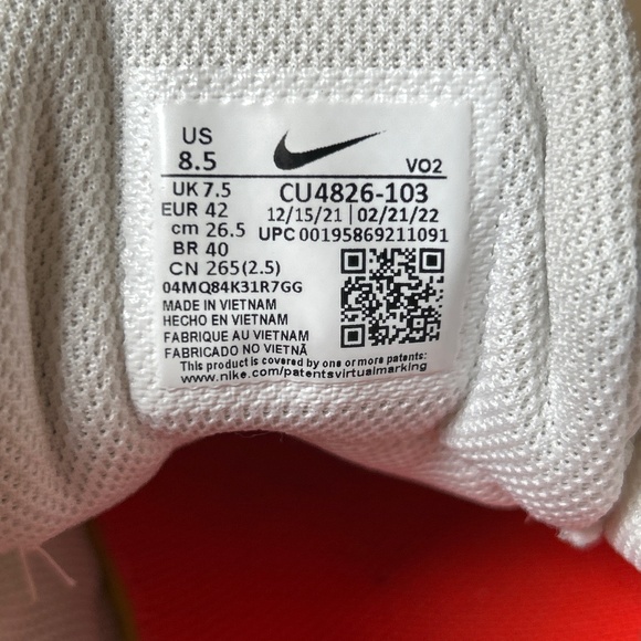 Nike Air Max AP Summit White/Black Men’s size 8.5 - Picture 7 of 8